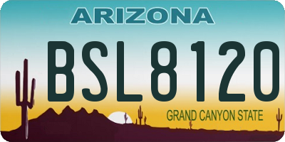 AZ license plate BSL8120