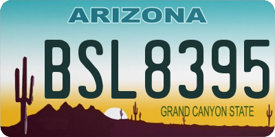AZ license plate BSL8395