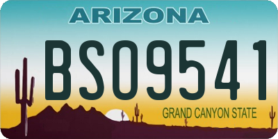 AZ license plate BSO9541