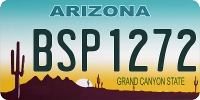AZ license plate BSP1272