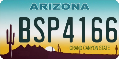AZ license plate BSP4166