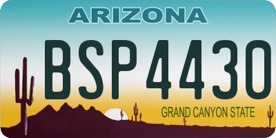 AZ license plate BSP4430
