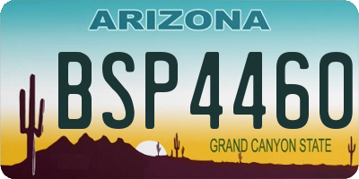 AZ license plate BSP4460
