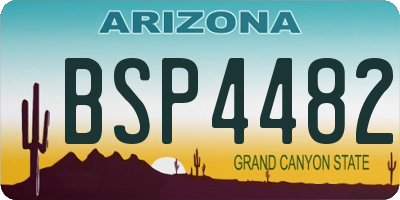 AZ license plate BSP4482