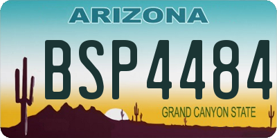 AZ license plate BSP4484