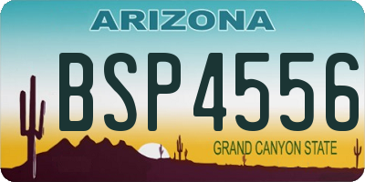 AZ license plate BSP4556