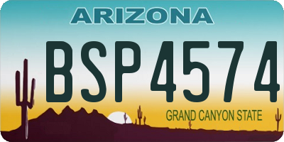 AZ license plate BSP4574
