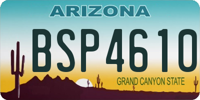 AZ license plate BSP4610