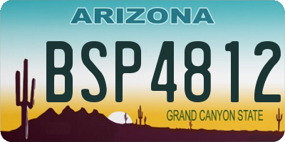 AZ license plate BSP4812