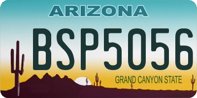 AZ license plate BSP5056