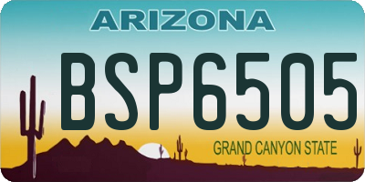 AZ license plate BSP6505