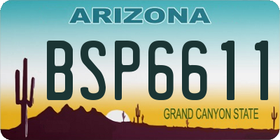 AZ license plate BSP6611