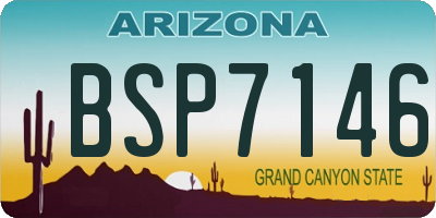 AZ license plate BSP7146
