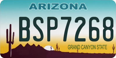 AZ license plate BSP7268