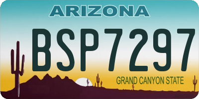 AZ license plate BSP7297