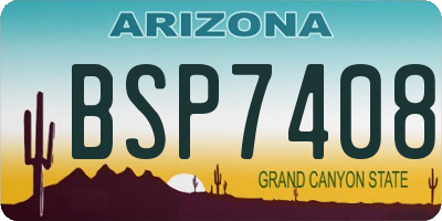 AZ license plate BSP7408