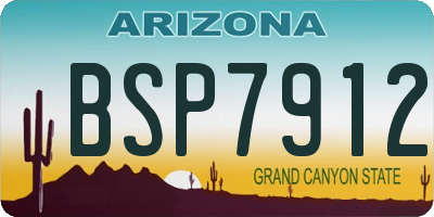 AZ license plate BSP7912