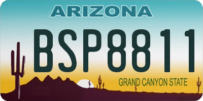 AZ license plate BSP8811