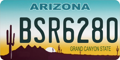 AZ license plate BSR6280