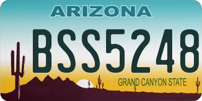 AZ license plate BSS5248