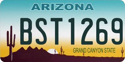 AZ license plate BST1269