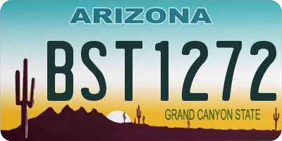 AZ license plate BST1272