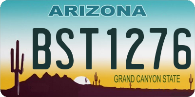 AZ license plate BST1276