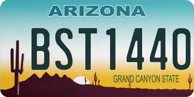 AZ license plate BST1440