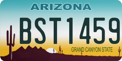 AZ license plate BST1459