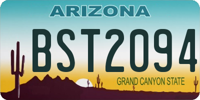 AZ license plate BST2094