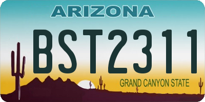 AZ license plate BST2311