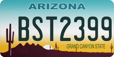 AZ license plate BST2399