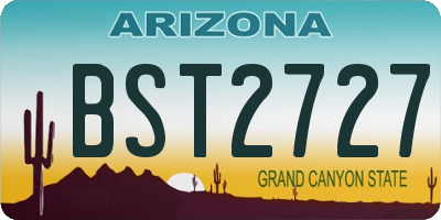AZ license plate BST2727