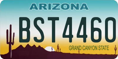 AZ license plate BST4460