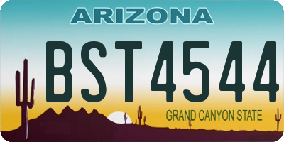 AZ license plate BST4544