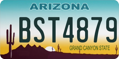 AZ license plate BST4879