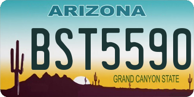 AZ license plate BST5590