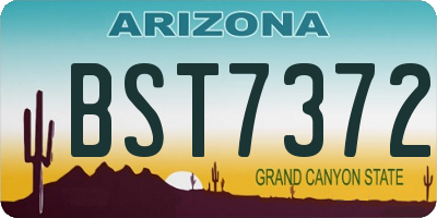 AZ license plate BST7372