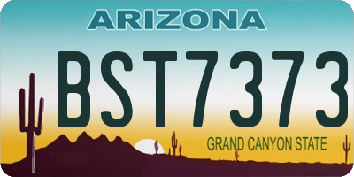 AZ license plate BST7373