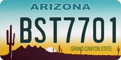 AZ license plate BST7701