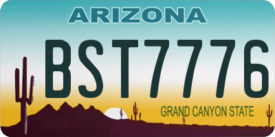 AZ license plate BST7776