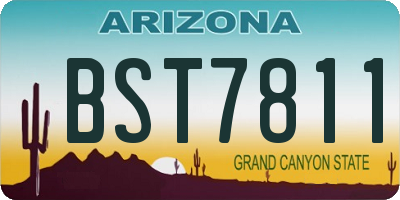 AZ license plate BST7811