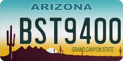 AZ license plate BST9400