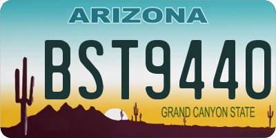 AZ license plate BST9440