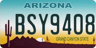 AZ license plate BSY9408
