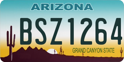 AZ license plate BSZ1264