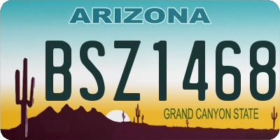AZ license plate BSZ1468
