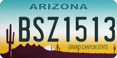 AZ license plate BSZ1513