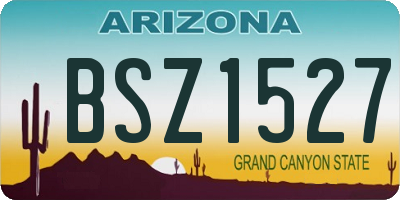 AZ license plate BSZ1527