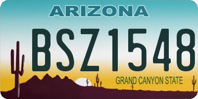AZ license plate BSZ1548